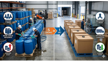 Paper IBC vs Thùng Phuy 200L: Tại Sao 1 Thùng IBC 1000L Hiệu Quả Hơn 5 Thùng Phuy?